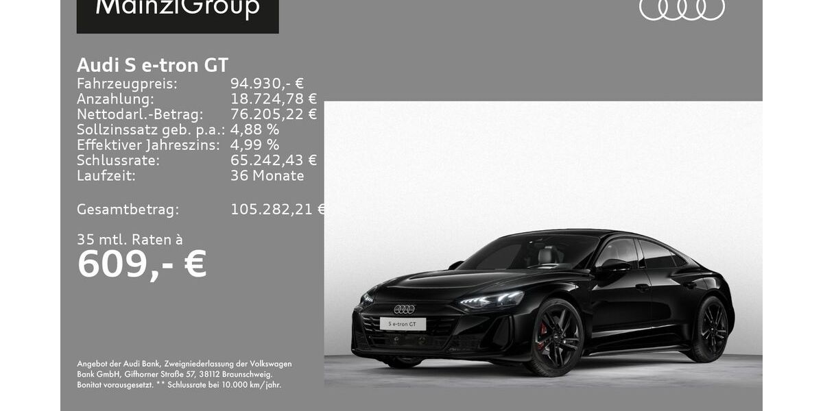 Audi e-tron GT 2.500 km 94.930 &euro; Feldkirchen/Westerham 83620