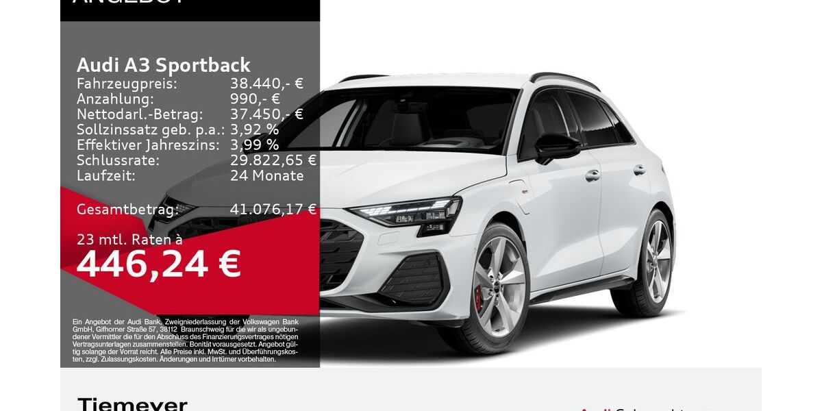 Audi A3 23.648 km 37.880 &euro; Plettenberg 58840