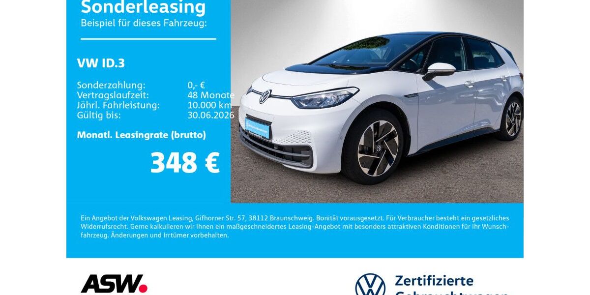 VW ID.3 88.600 km 23.930 &euro; Bad Rappenau 74906