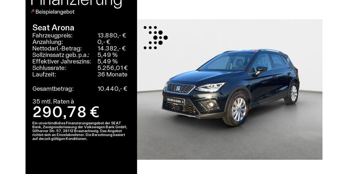 Seat Arona 37.650 km 13.480 &euro; Haßfurt 97437