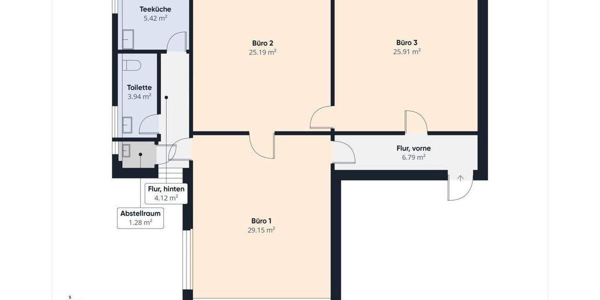 Helle Gewerbeeinheit im EG in zentraler Lage | Stellplätze verfügbar & separat anmietbar zimmer