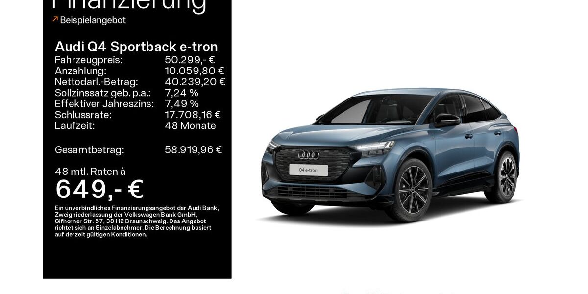 Audi Q4 e-tron 12.700 km 50.299 &euro; Büdingen-Düdelsheim 63654