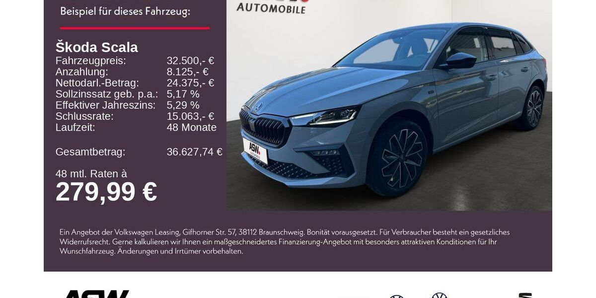 Skoda Scala 6.500 km 28.895 &euro; Sinsheim 74889