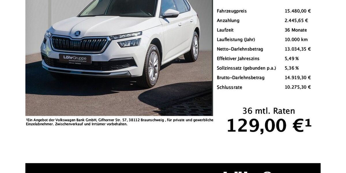 Skoda Kamiq 48.937 km 15.480 &euro; Trier 54292