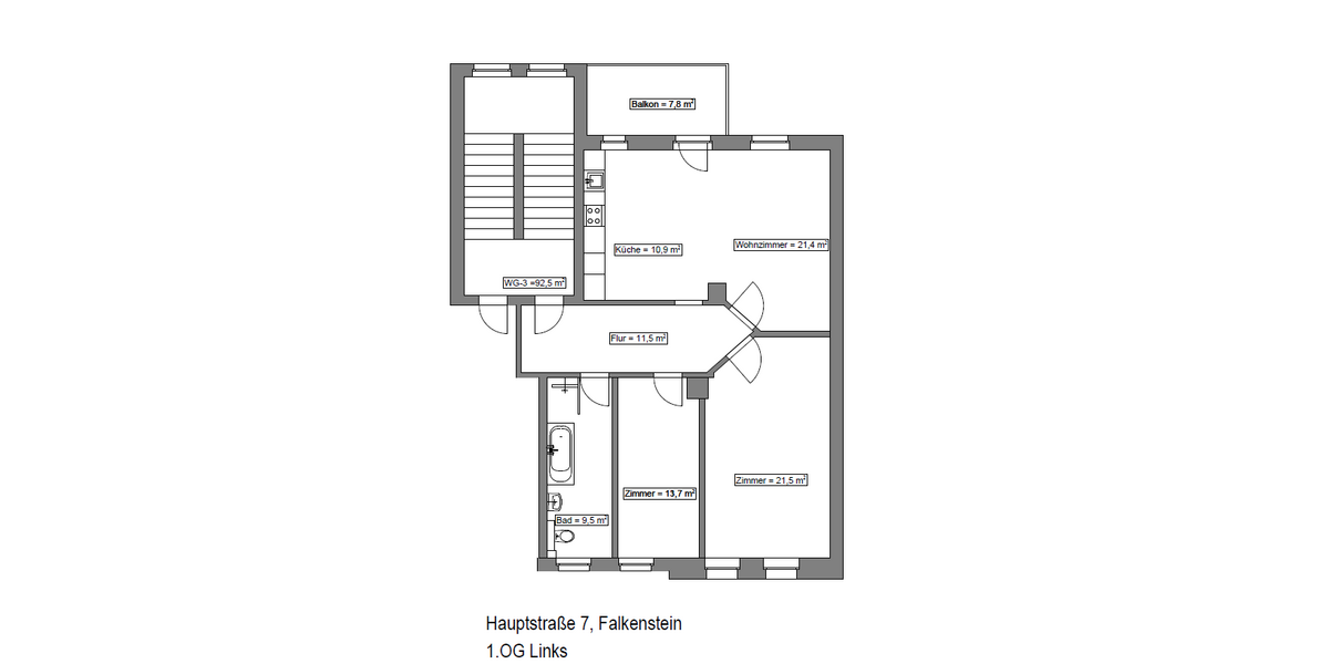 Ab 01.09. großzügig Wohnen in FalkensteinVogtl. - Erstbezug nach hochwertiger Sanierung - Etagenwohnung Falkenstein | Angebot:27007326