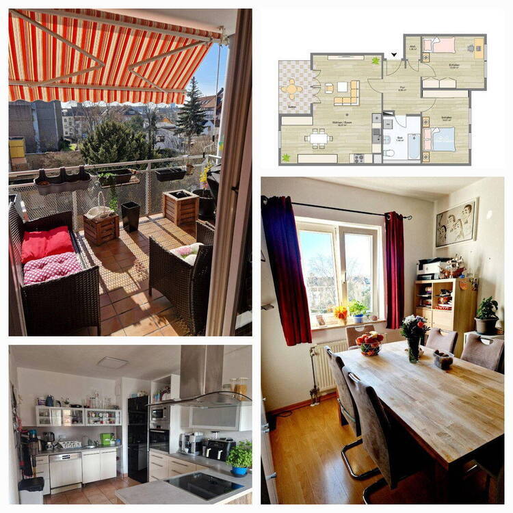 Ihr neues Zuhause in Frankfurt-Fechenheim: Lichtdurchflutete 3-Zimmer-Wohnung mit Balkon