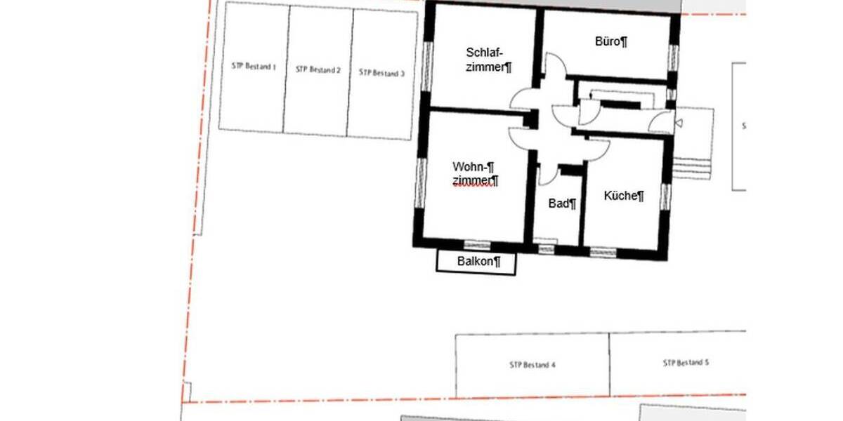 Etagenwohnung Bergrheinfeld - 3 Zimmer, 75 m&sup2;, 279.000&euro; | Angebot:26795269