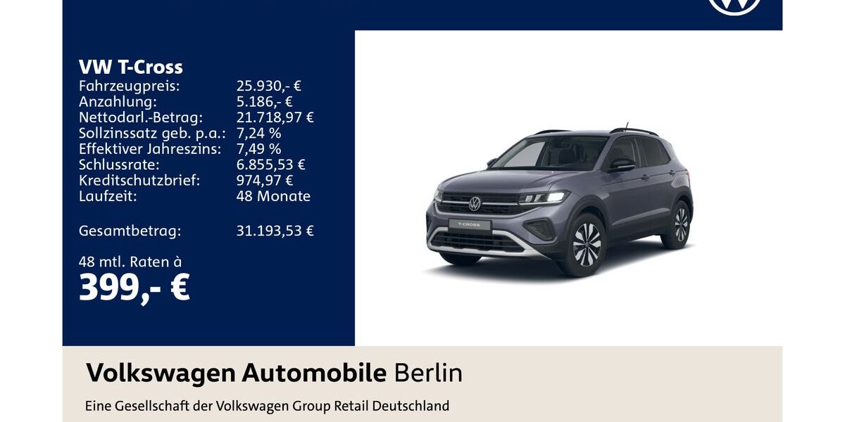 VW T-Cross 27.020 km 25.930 &euro; Berlin 12681
