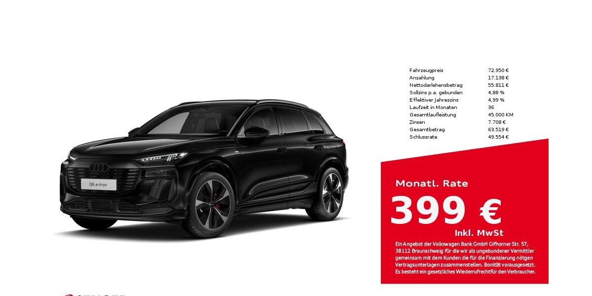 Audi Q6 e-tron 13.700 km 72.780 &euro; Lübeck 23556