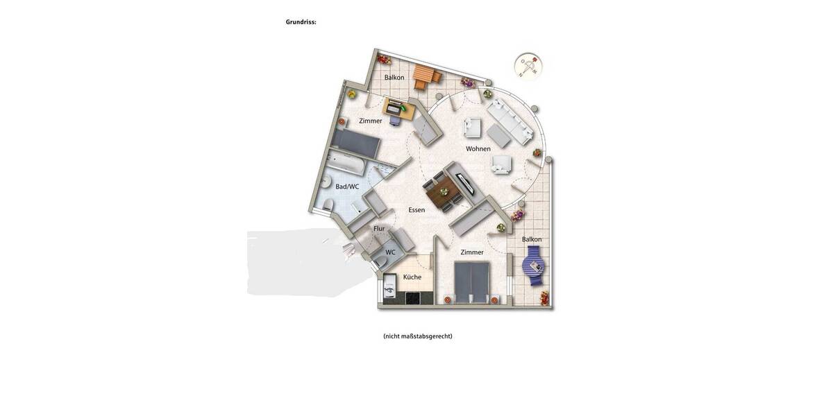 Etagenwohnung Bad Waldsee - 3 Zimmer, 105 m&sup2;, 435.000&euro; | Angebot:25772233