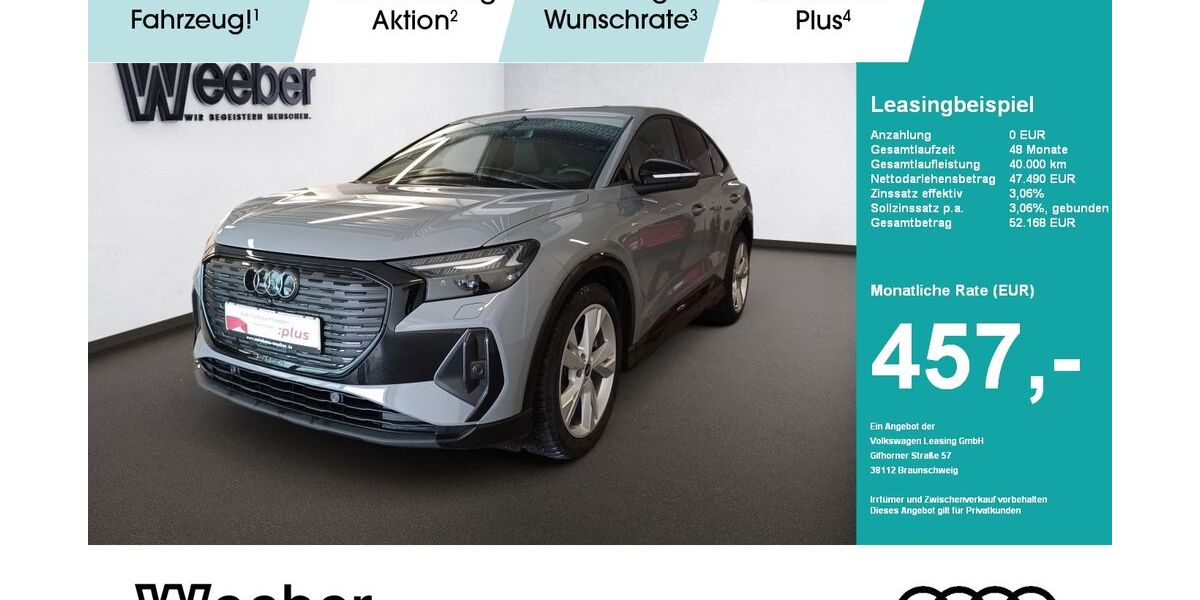 Audi Q4 e-tron 14.571 km 47.490 &euro; Leonberg 71229