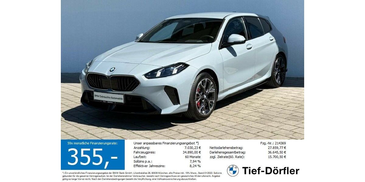 BMW 118 8.670 km 34.690 &euro; Marktsteft 97342