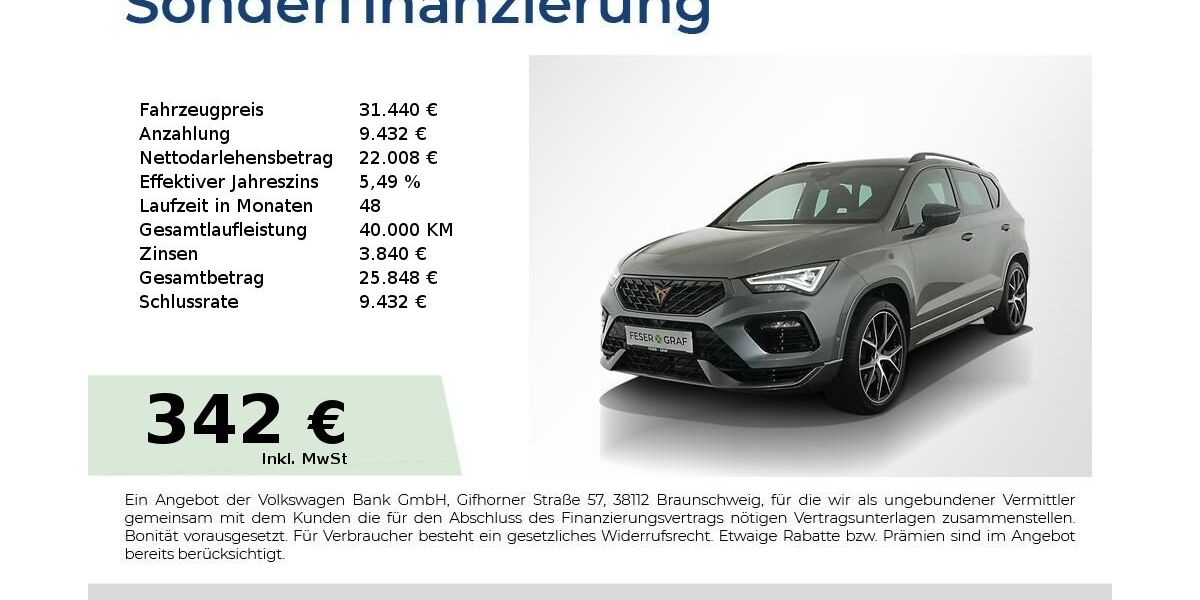 Cupra Ateca 27.950 km 31.440 &euro; Nürnberg 90441