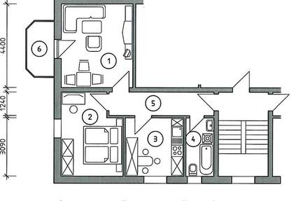 Wohnung Gröditz - 2 Zimmer, 53 m&sup2;, 300&euro; | Angebot:24704358