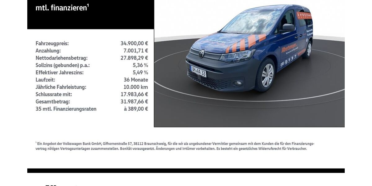 VW Caddy 30.000 km 33.899 &euro; Mühlhausen/Thüringen 99974