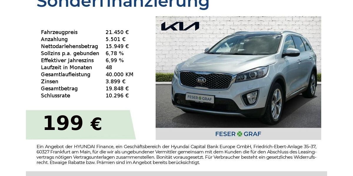Kia Sorento 50.030 km 19.850 &euro; Roth 91154