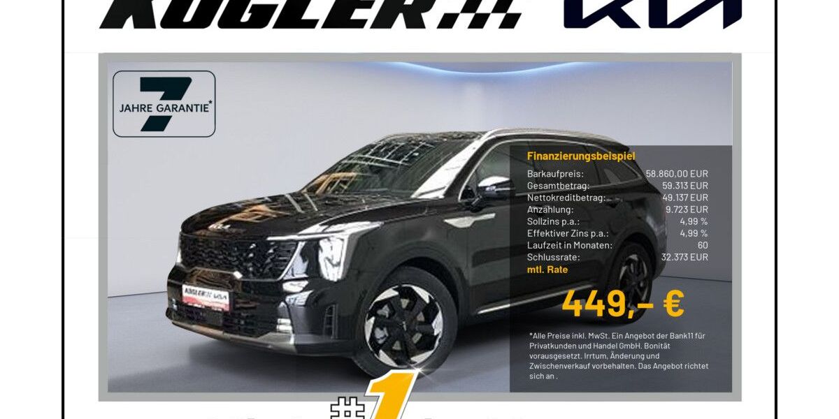 Kia Sorento 2.500 km 58.860 &euro; Rosbach | Frankfurt Nord 61191