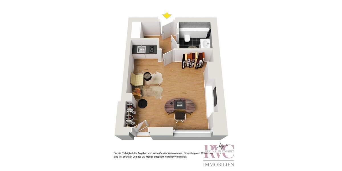Gewerbeobjekt Freilassing - 1 Zimmer, 22 m&sup2;, 500&euro; | Angebot:26244541