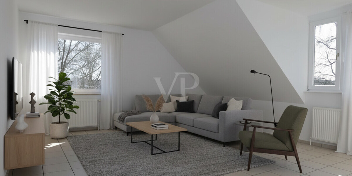 Gut geschnittene 3-Zimmer-Wohnung! – renoviert, gepflegt & sofort verfügbar - Dachgeschoßwohnung Emsbüren | Angebot:25922845