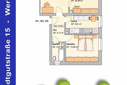 2 Raum Wohnung in bester Lage zu vermieten! zimmer
