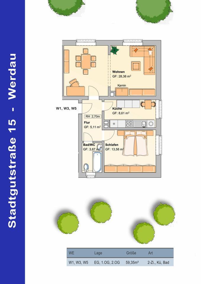 2 Raum Wohnung in bester Lage zu vermieten! zimmer