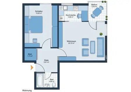 Etagenwohnung Bad Lauterberg im Harz - 2 Zimmer, 57 m&sup2;, 65.000&euro; | Angebot:27068624