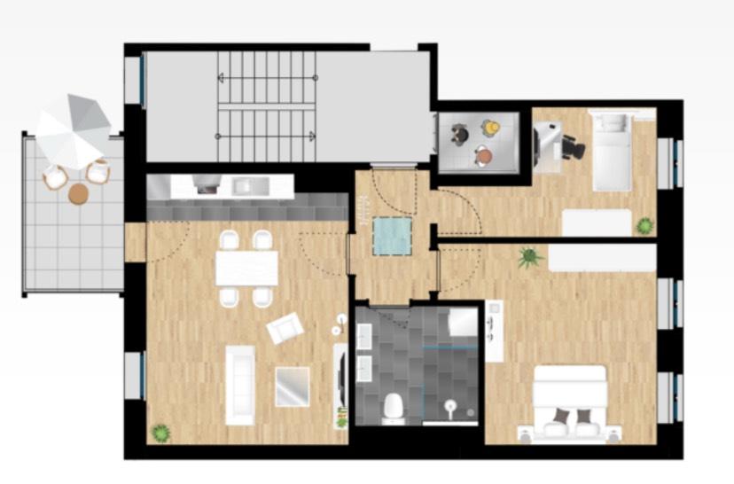 Moderne 2,5-Raum-Wohnung mit hochwertiger Ausstattung & Balkon 2.5 zimmer