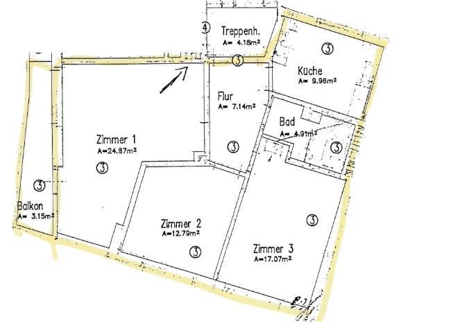 Etagenwohnung Paderborn Univiertel - 3 Zimmer, 76 m&sup2;, 1.050&euro; | Angebot:26109723