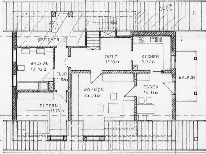 Dachgeschoßwohnung Grafling - 4 Zimmer, 107 m&sup2;, 750&euro; | Angebot:26548473
