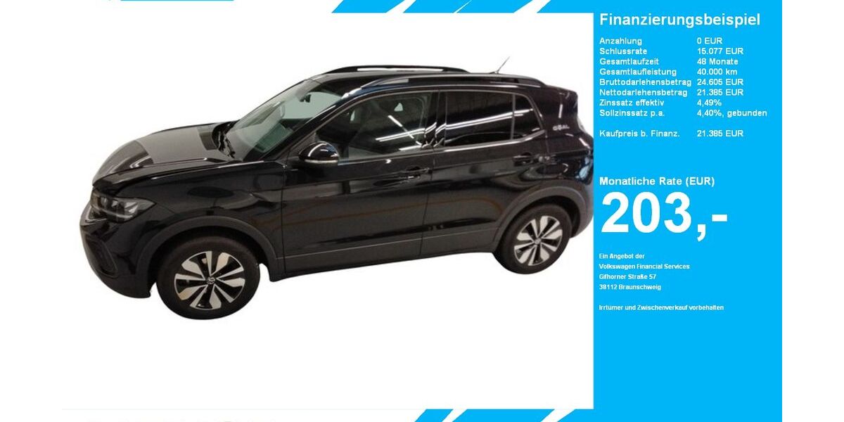 VW T-Cross 4.455 km 21.385 &euro; Gütersloh 33334