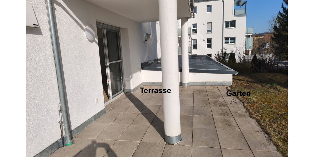 Wohnen wie im eigenen Haus! großzügige WFL mit 114 m² moderner Grundriss Energiesparhaus Erdgeschoss mit Terrasse und Garten ab 01.06.2026 - Erdgeschoßwohnung Kemnath Beste Lage | Angebot:26490228