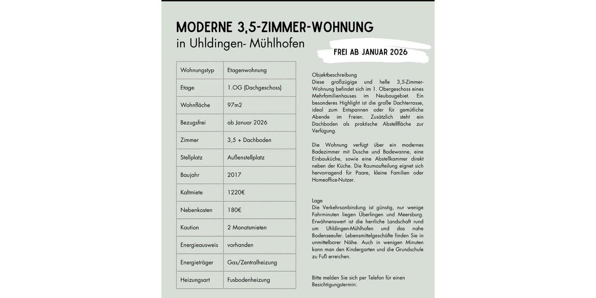 3,5 Zimmer Wohnung zur Miete 3 zimmer