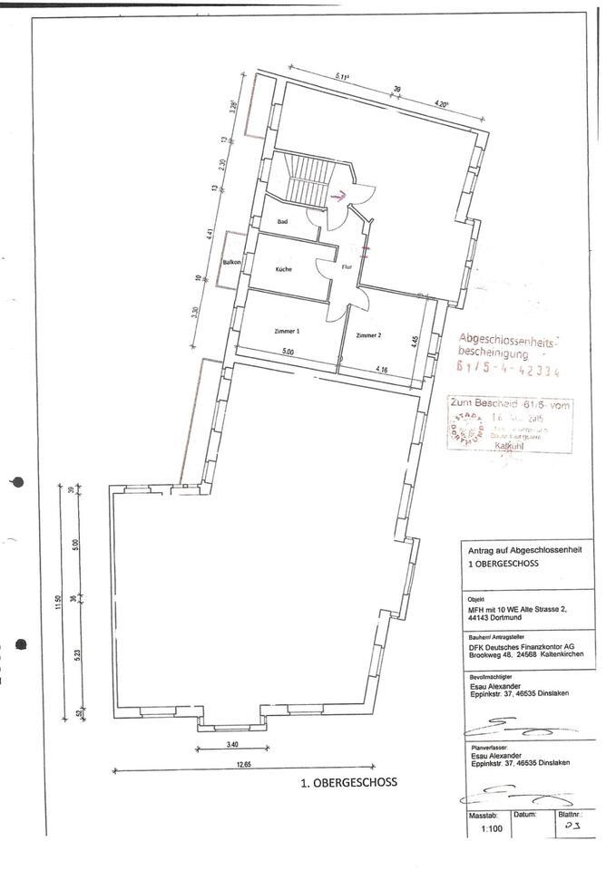 Eine 2-Zimmer Wohnung in Dortmund zu verkaufen