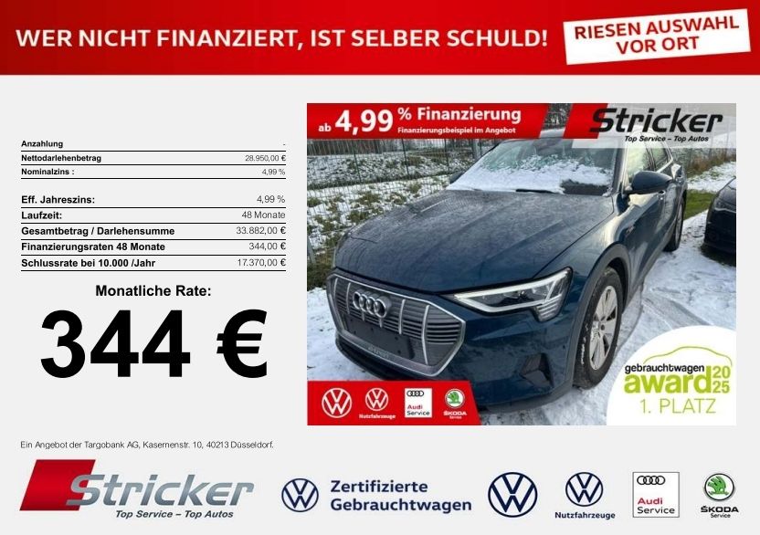 Audi e-tron 46.187 km 28.949 &euro; Detmold 32760