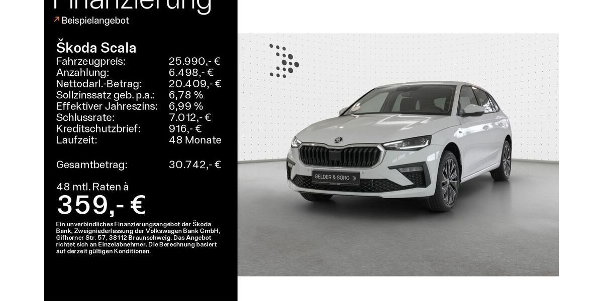 Skoda Scala 5.700 km 22.990 &euro; Coburg 96450