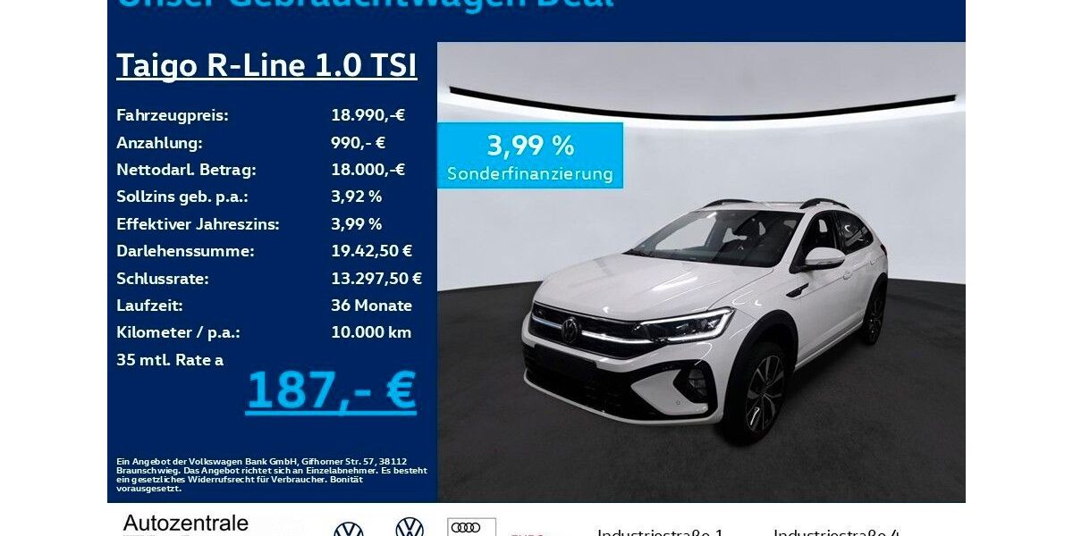 VW Taigo 21.600 km 18.990 &euro; Heiligenroth 56412