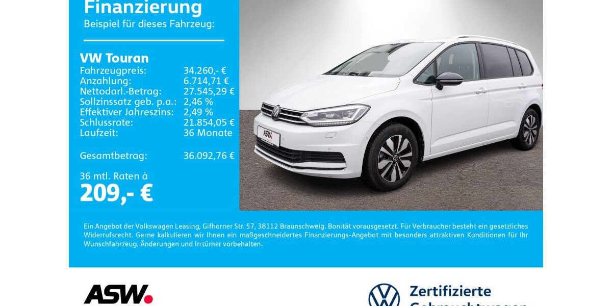 VW Touran 26.100 km 32.990 &euro; Bad Rappenau 74906