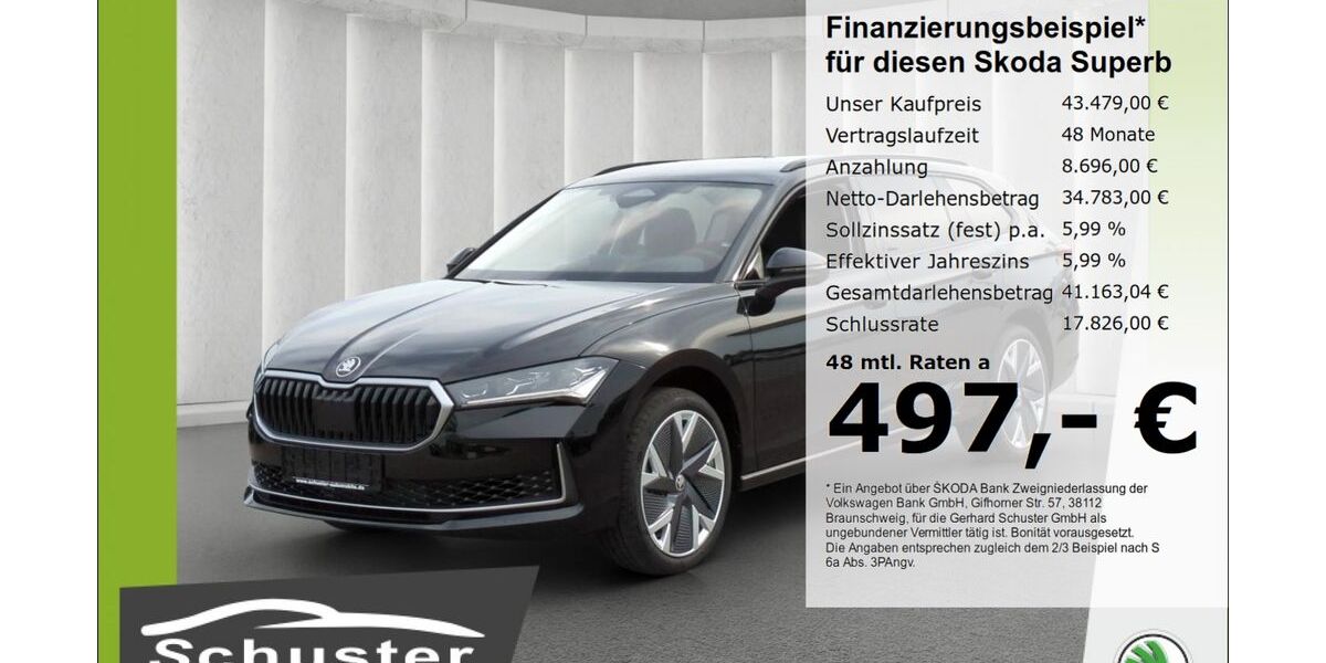 Skoda Superb 13.058 km 43.479 &euro; Ruhstorf 94099