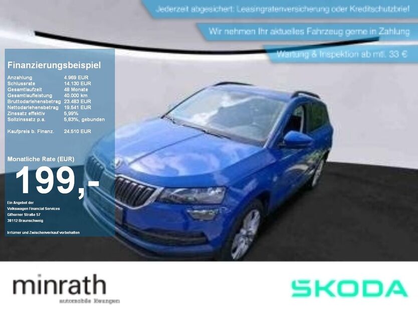 Skoda Karoq 60.368 km 23.510 € Moers 47441