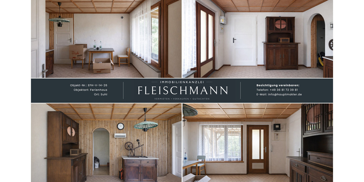 Ferienhaus mit Panorama-Weitblick – Ihr Rückzugsort am Stadtrand mit vielseitigem Potenzial - Ferienhaus Suhl / Friedbergsiedlung Friedbergsiedlung | Angebot:27059307