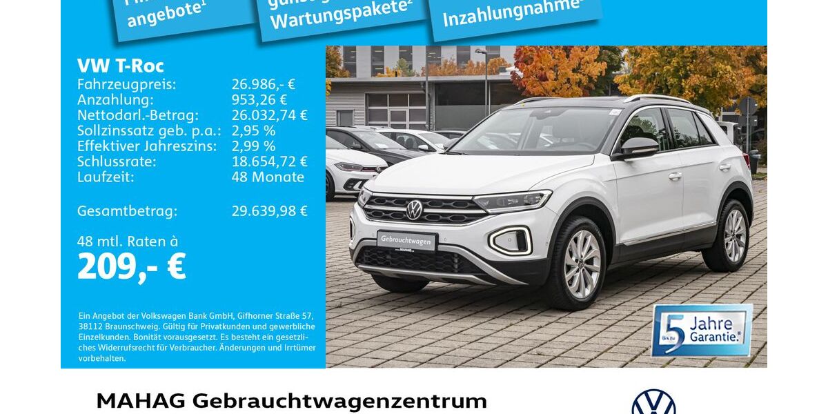 VW T-Roc 12.217 km 25.998 &euro; München 80935
