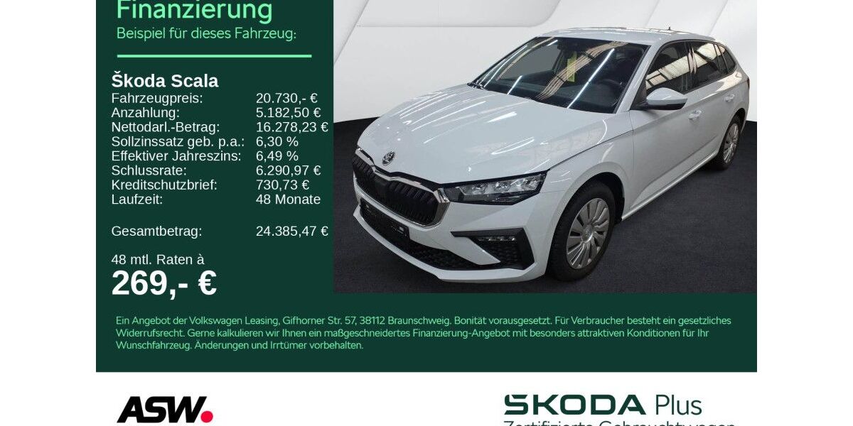 Skoda Scala 19.300 km 20.730 &euro; Bad Rappenau 74906