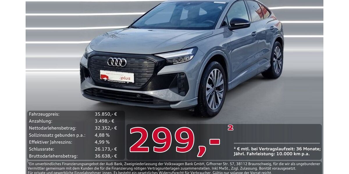 Audi Q4 e-tron 37.783 km 35.850 &euro; Ingolstadt 85057