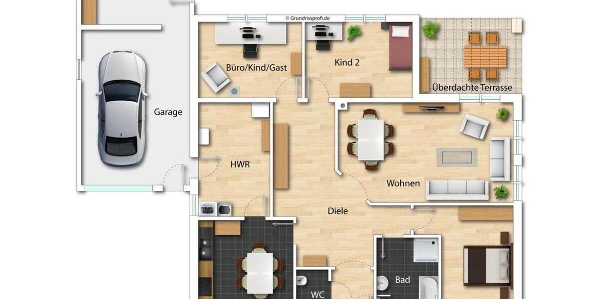 Bungalow Vechta - 4 Zimmer, 121 m&sup2;, 1.500&euro; | Angebot:25176696