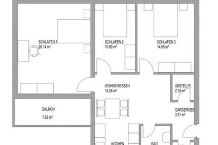Wohnung Kaufbeuren - 3.5 Zimmer, 85 m&sup2;, 1.200&euro; | Angebot:26387090