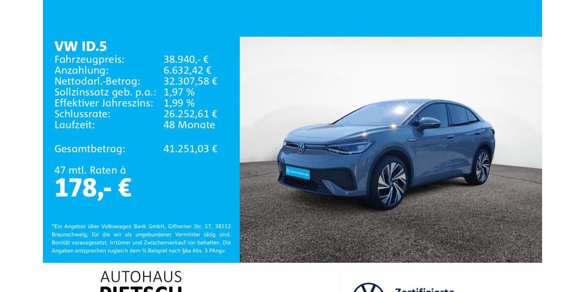 VW ID.5 14.411 km 36.900 € Melle 49324