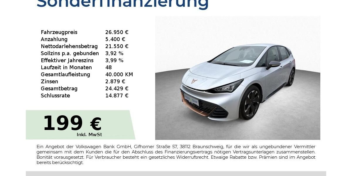 Cupra Born 49.150 km 26.950 &euro; Schwabach 91126