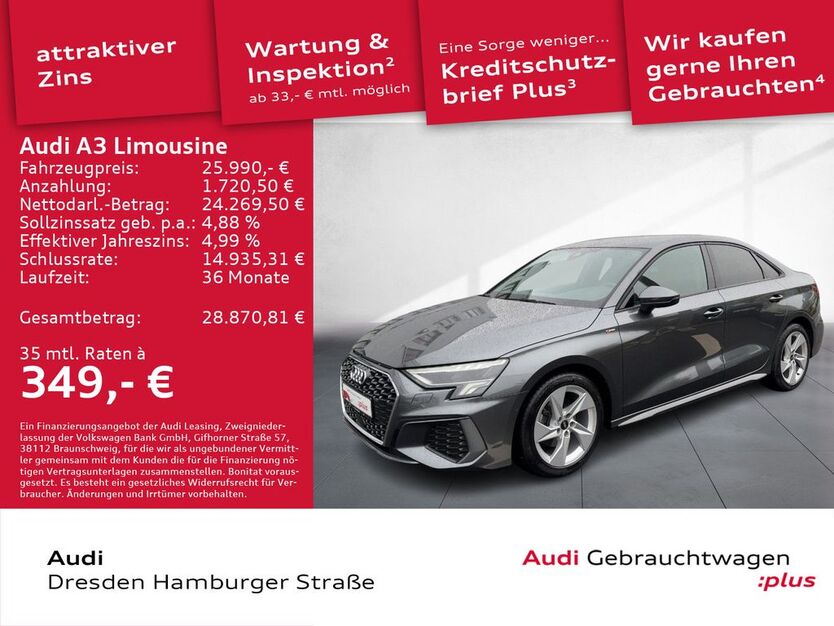 Audi A3 43.770 km 25.990 € Dresden 01067
