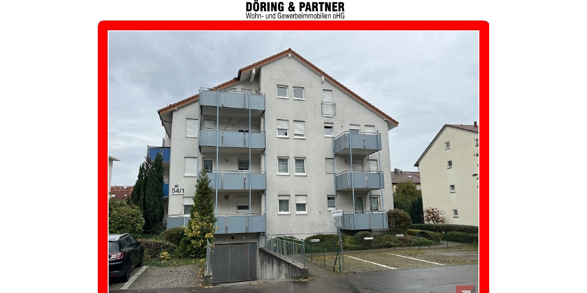 Charmante 2-Zimmer-Eigentumswohnung mit zwei Balkonen in attraktiver Lage von Heilbronn - Etagenwohnung Heilbronn Kernstadt | Angebot:27351582