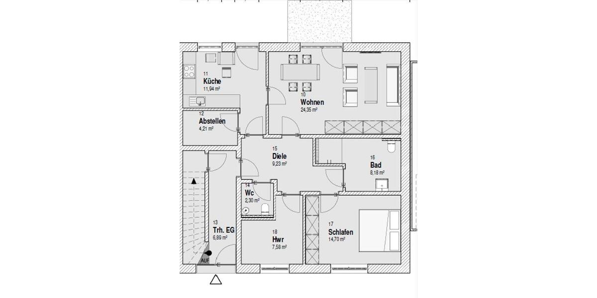 Erdgeschoßwohnung Warburg - 2 Zimmer, 90 m&sup2;, 995&euro; | Angebot:26339119